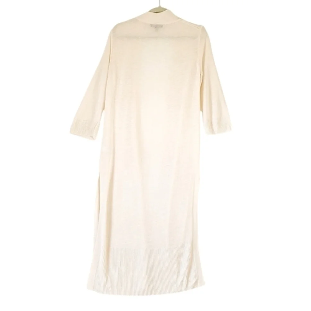 Banana Republic‎ Long Ivory Knit Open Sweater Wrap Size Small Women